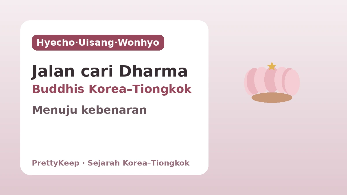 Hyecho, Uisang, Wonhyo — Pertukaran Buddhis Korea–Tiongkok yang Berlanjut di Jalan Mencari Dharma