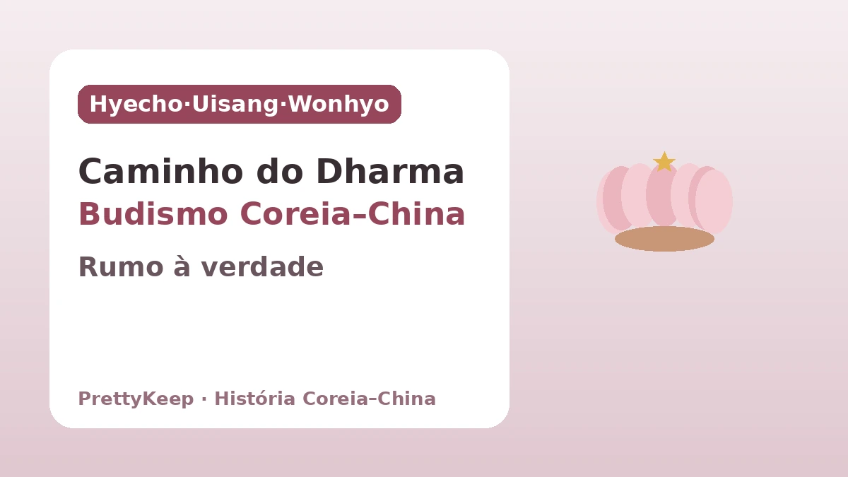 Hyecho, Uisang, Wonhyo — O intercâmbio budista Coreia–China continuado no caminho de buscar o Dharma