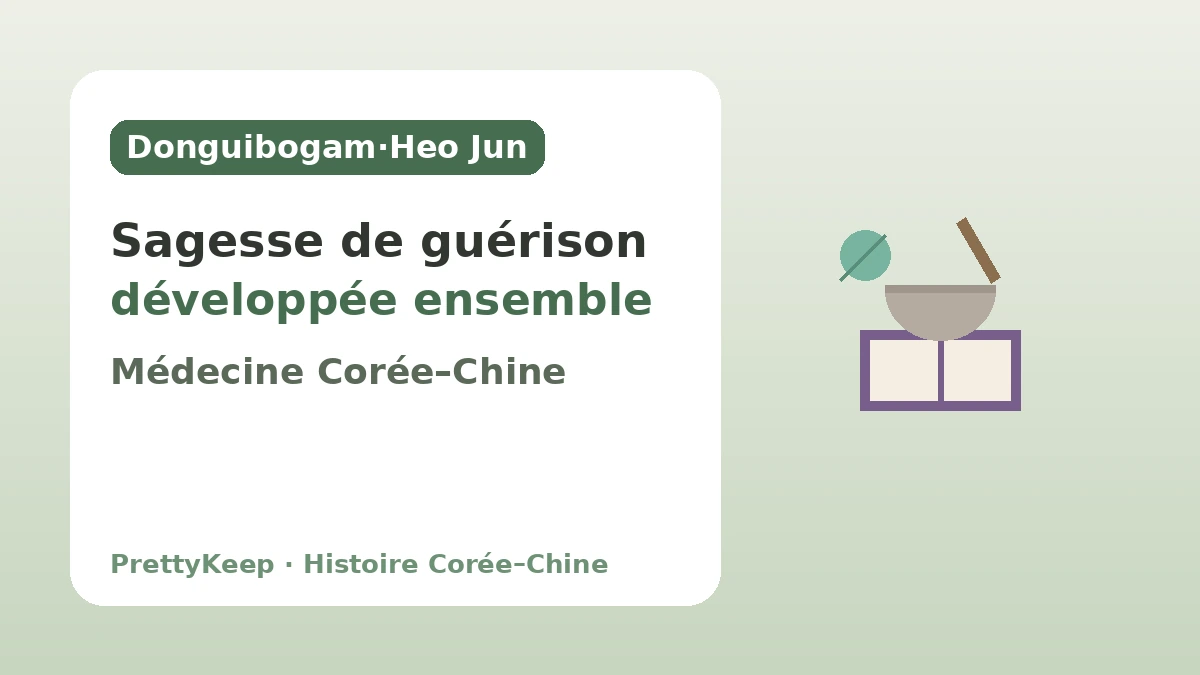 Donguibogam et la médecine traditionnelle Corée–Chine — La sagesse de la guérison développée ensemble