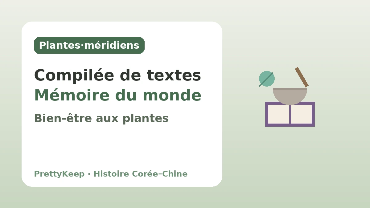 Donguibogam et la médecine traditionnelle Corée–Chine — La sagesse de la guérison développée ensemble 2
