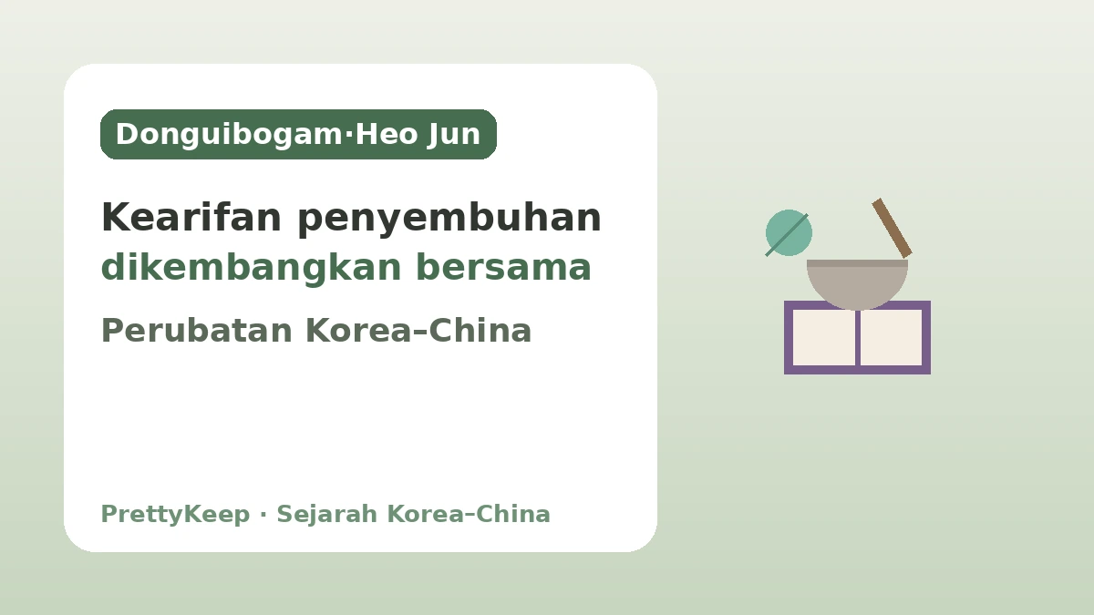 Donguibogam dan Perubatan Tradisional Korea–China — Kearifan Penyembuhan yang Dikembangkan Bersama