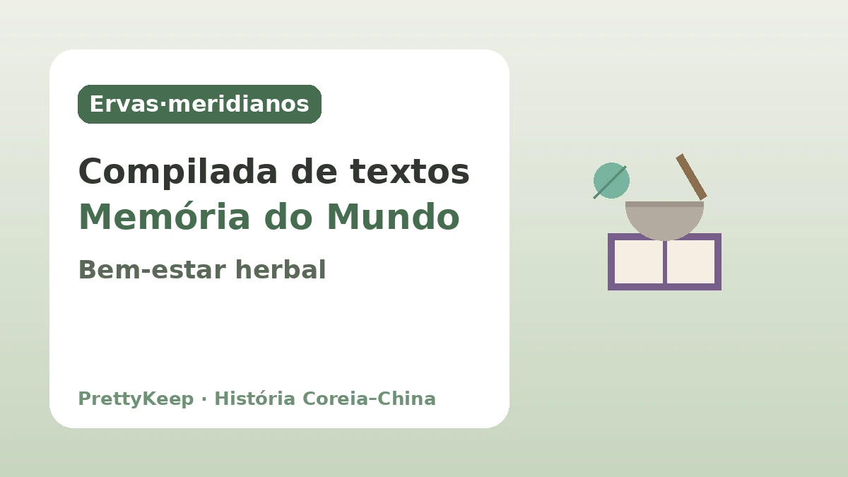 Donguibogam e a medicina tradicional Coreia–China — A sabedoria da cura desenvolvida juntos 2