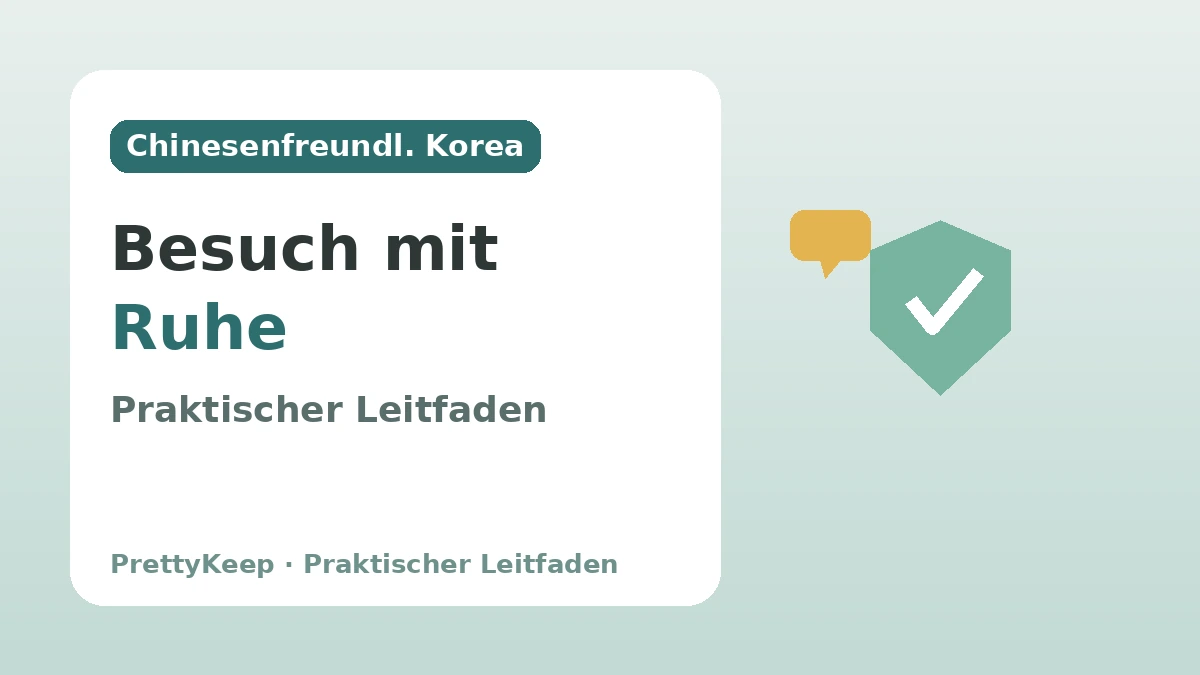Chinesenfreundliche Infrastruktur in Korea — Ein praktischer Leitfaden für einen Besuch mit Ruhe