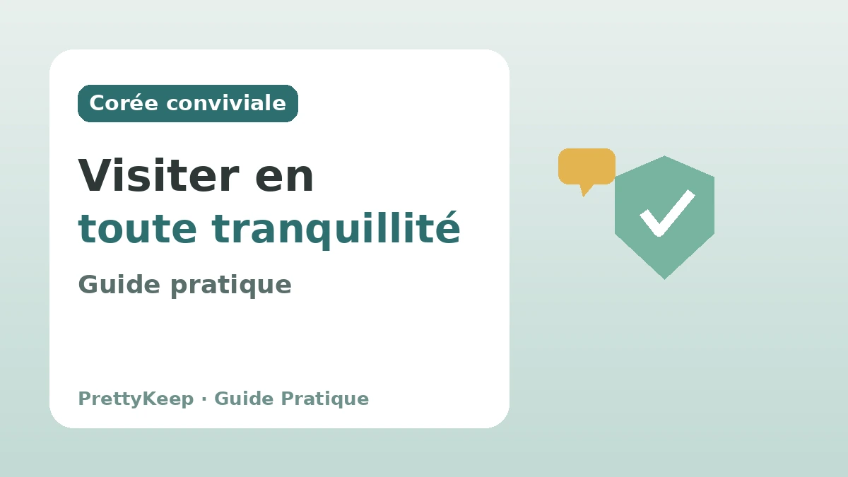 Infrastructure conviviale pour les Chinois en Corée — Un guide pratique pour visiter en toute tranquillité