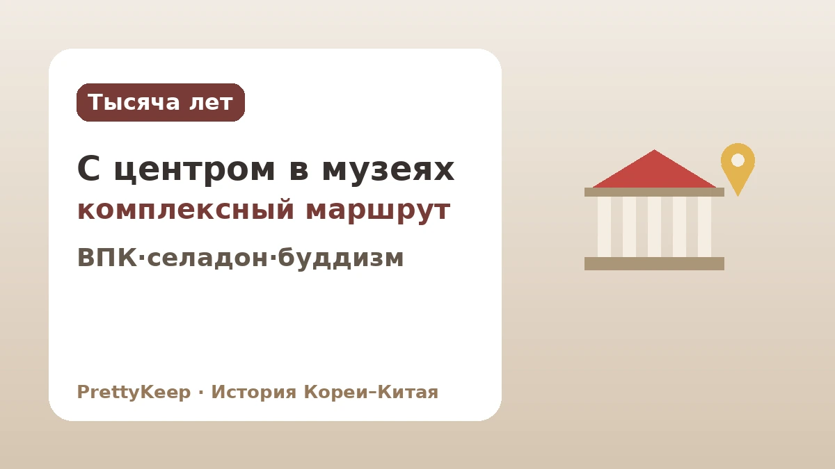 Следы корейско-китайского обмена в Сеуле и Кёнджу — Прогулочный курс с центром в помещении 2