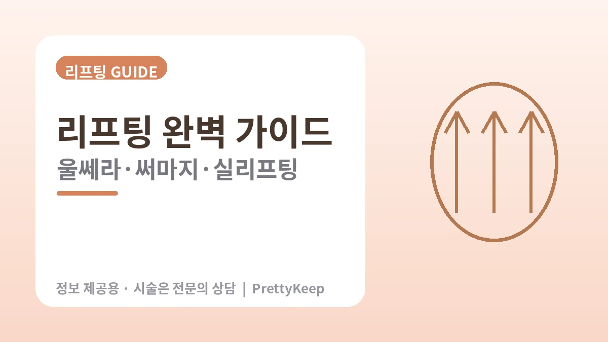 리프팅 완벽 가이드 — 울쎄라·써마지·실리프팅·안면거상 1