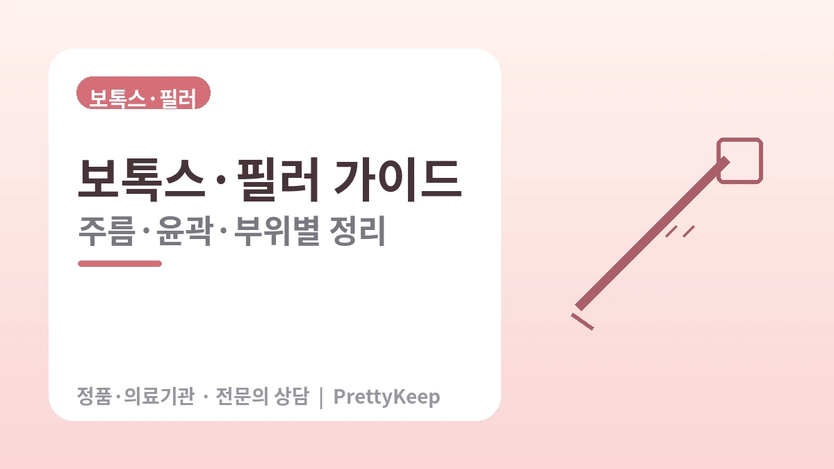 보톡스·필러 완벽 가이드 — 주름·윤곽·부위별 정리 1