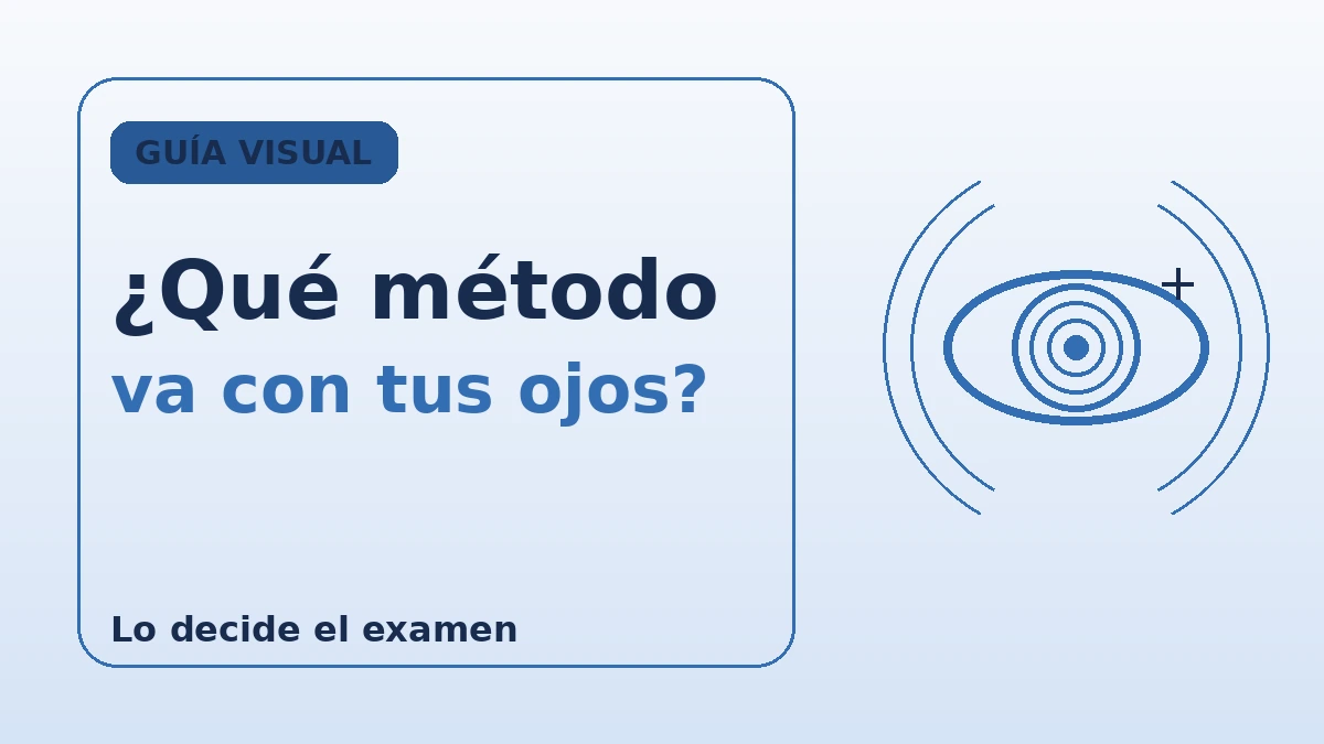 Guía completa de corrección visual — SMILE, LASIK, LASEK e ICL 2