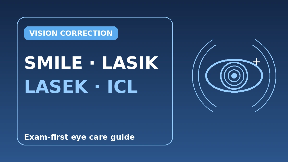 คู่มือแก้ไขสายตาฉบับสมบูรณ์ — สมายล์ (SMILE)·เลสิก·พีอาร์เค·เลนส์เสริม (ICL) 1