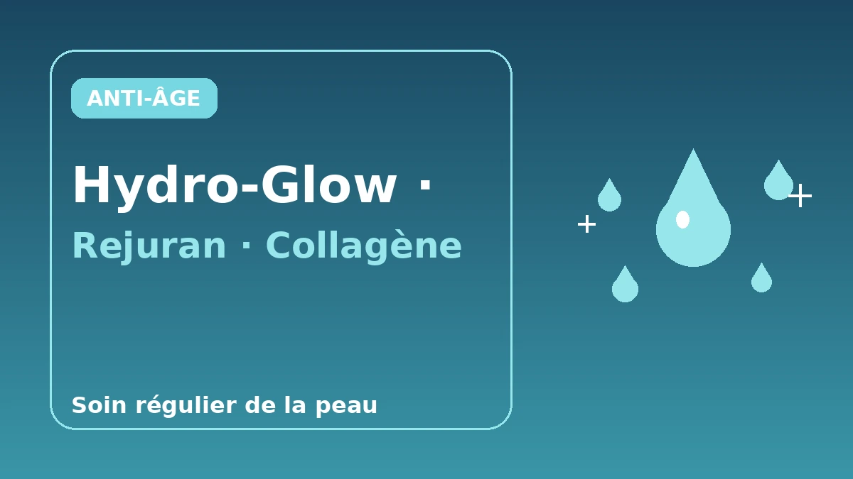 Guide complet de l'anti-âge et des skin boosters — Hydro-Glow, Rejuran, stimulation du collagène 1