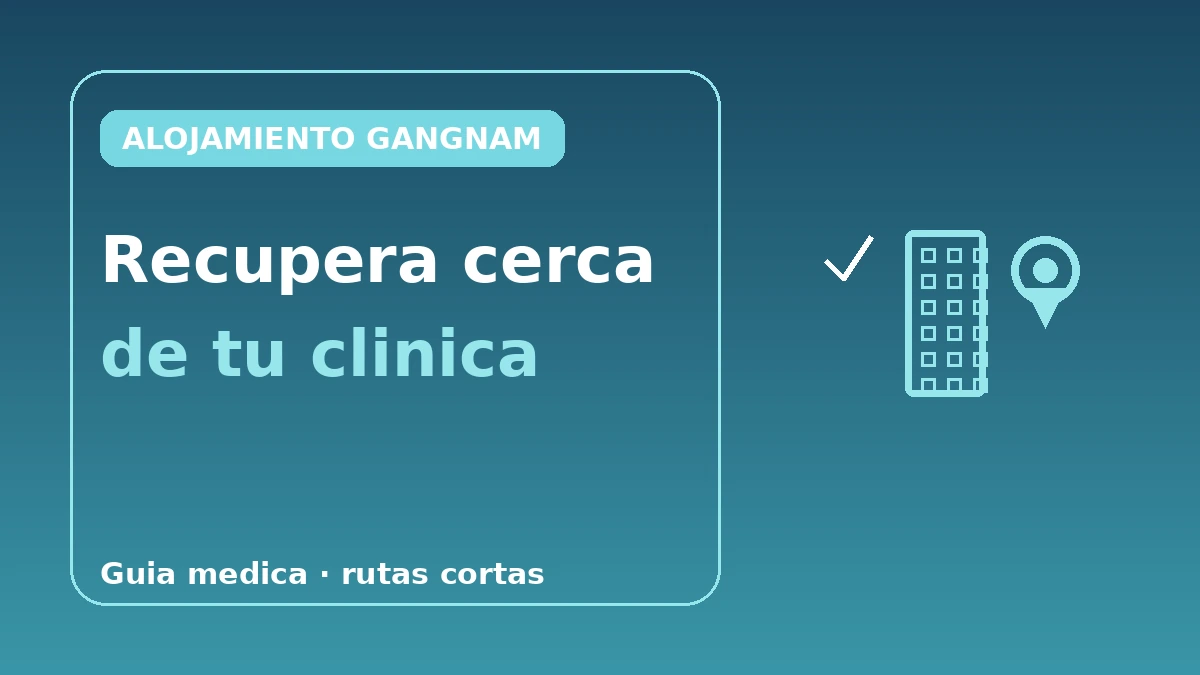 Guía de alojamiento en el distrito de cirugía estética·dermatología de Gangnam — Rutas óptimas para la recuperación postprocedimiento 1