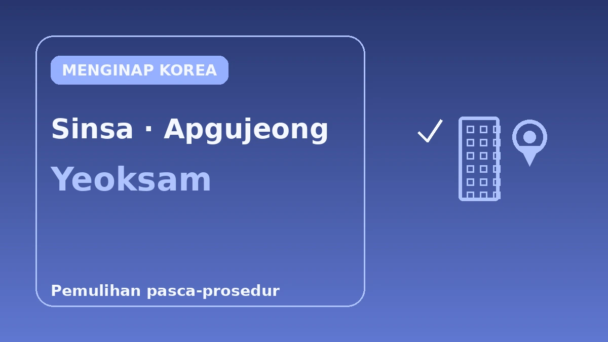 Panduan Akomodasi Distrik Padat Bedah Plastik·Dermatologi Gangnam — Rute Optimal Pemulihan Pasca-Prosedur 3