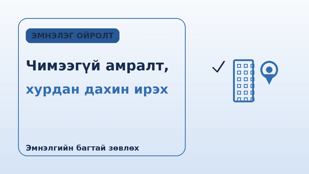 Каннам гоо сайхны мэс засал·арьс судлалын төвлөрсөн бүсийн байрны гарын авлага — Процедурын дараах эдгэрэлтэд оновчтой маршрут 2