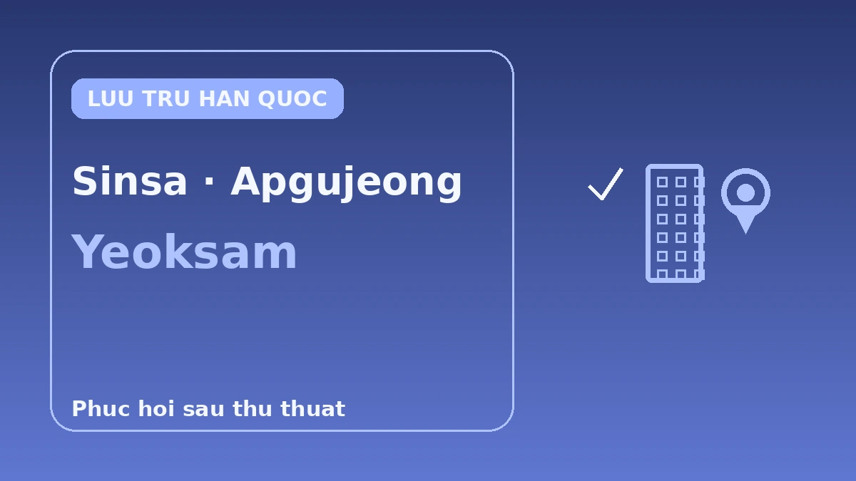Cẩm nang lưu trú khu tập trung thẩm mỹ·da liễu Gangnam — Tuyến tối ưu cho phục hồi sau thủ thuật 3