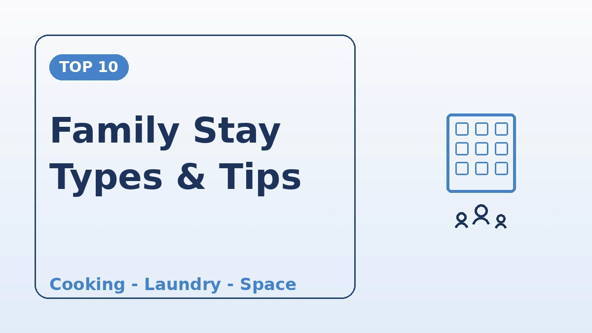 Family·Group Accommodation Guide — Apartments·Family Rooms 2