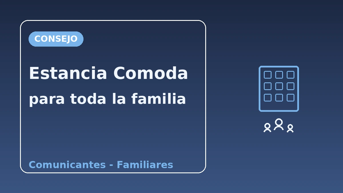 Guía de alojamiento familiar·grupal — apartamentos·habitaciones familiares 3