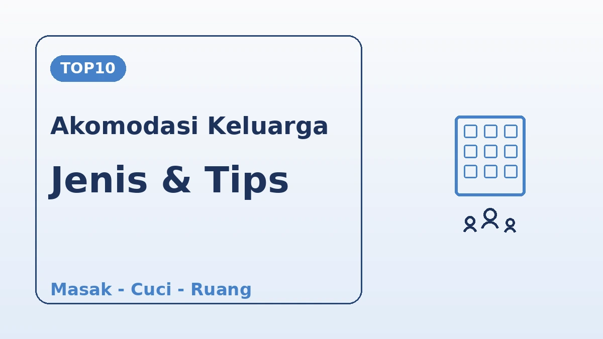 Panduan Akomodasi Keluarga·Rombongan — Apartemen·Kamar Keluarga 2