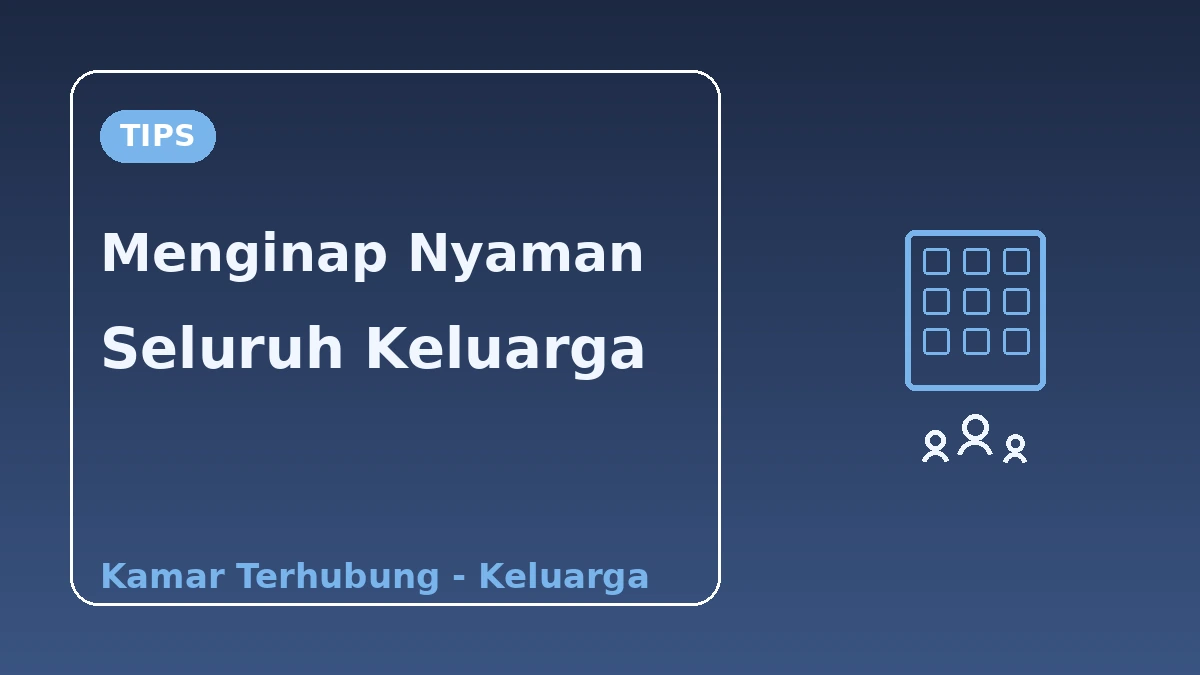 Panduan Akomodasi Keluarga·Rombongan — Apartemen·Kamar Keluarga 3