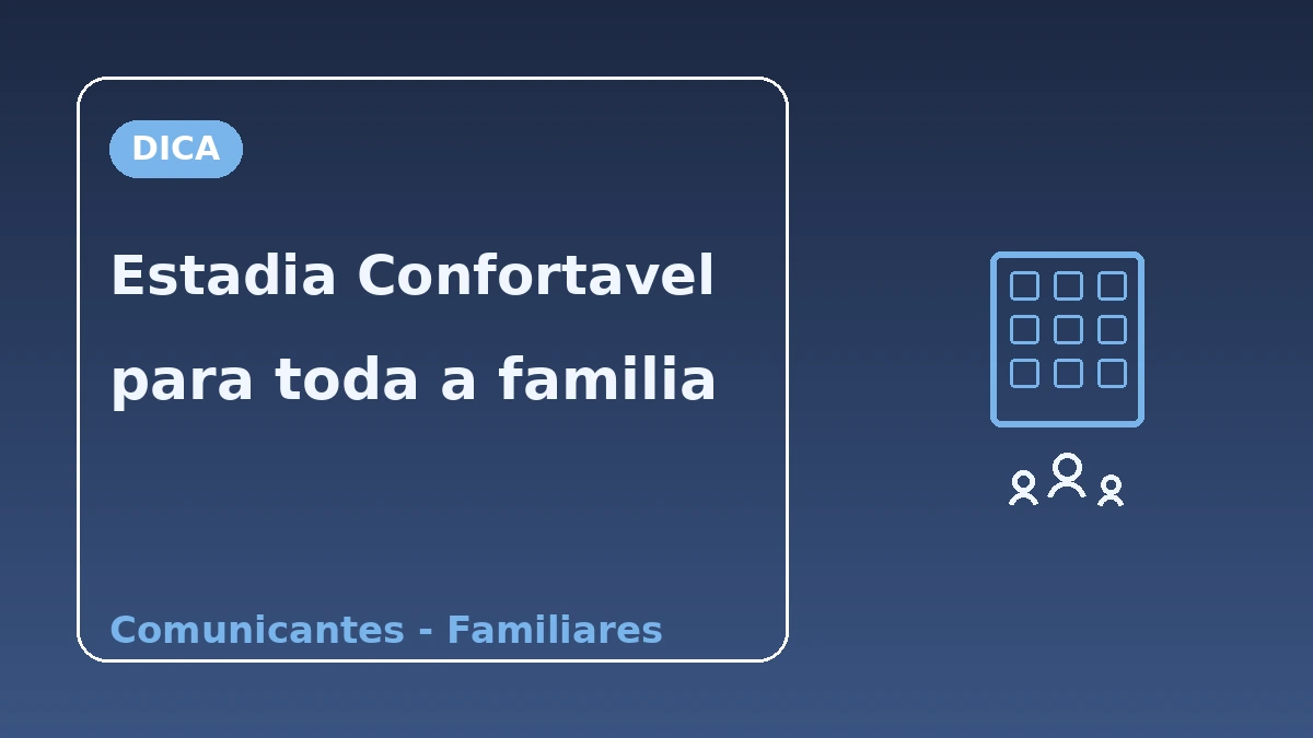 Guia de hospedagem familiar·em grupo — apartamentos·quartos familiares 3