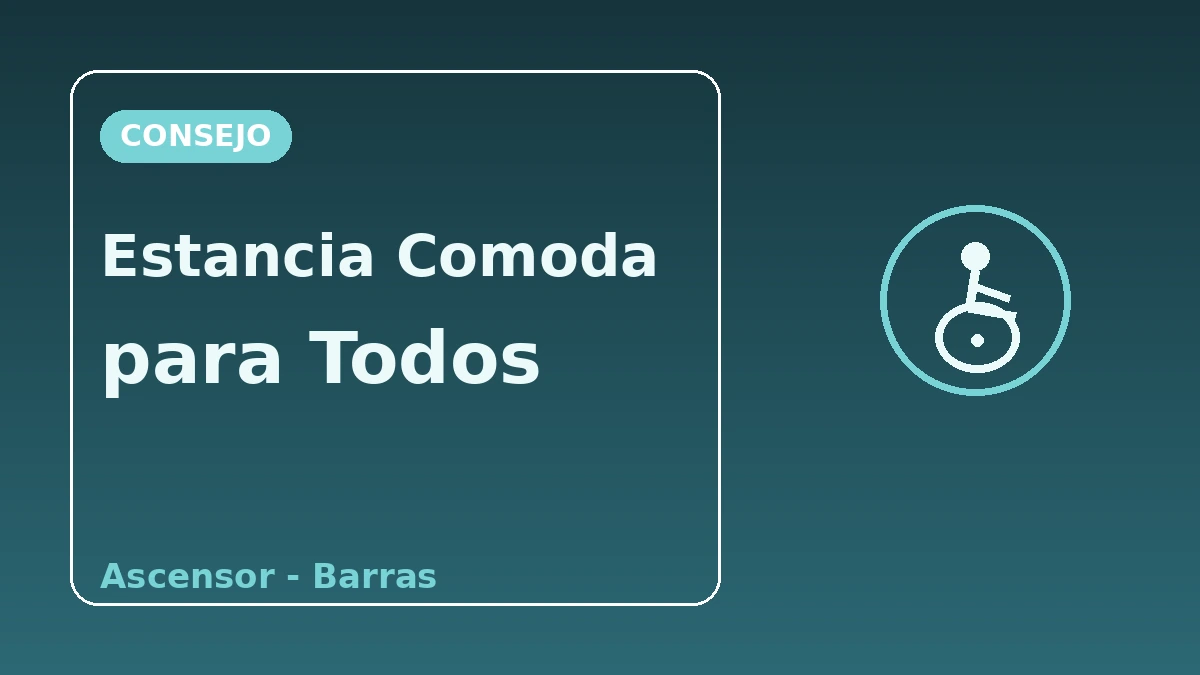 Guía de alojamiento sin barreras — Para visitantes que necesitan apoyo de movilidad 3