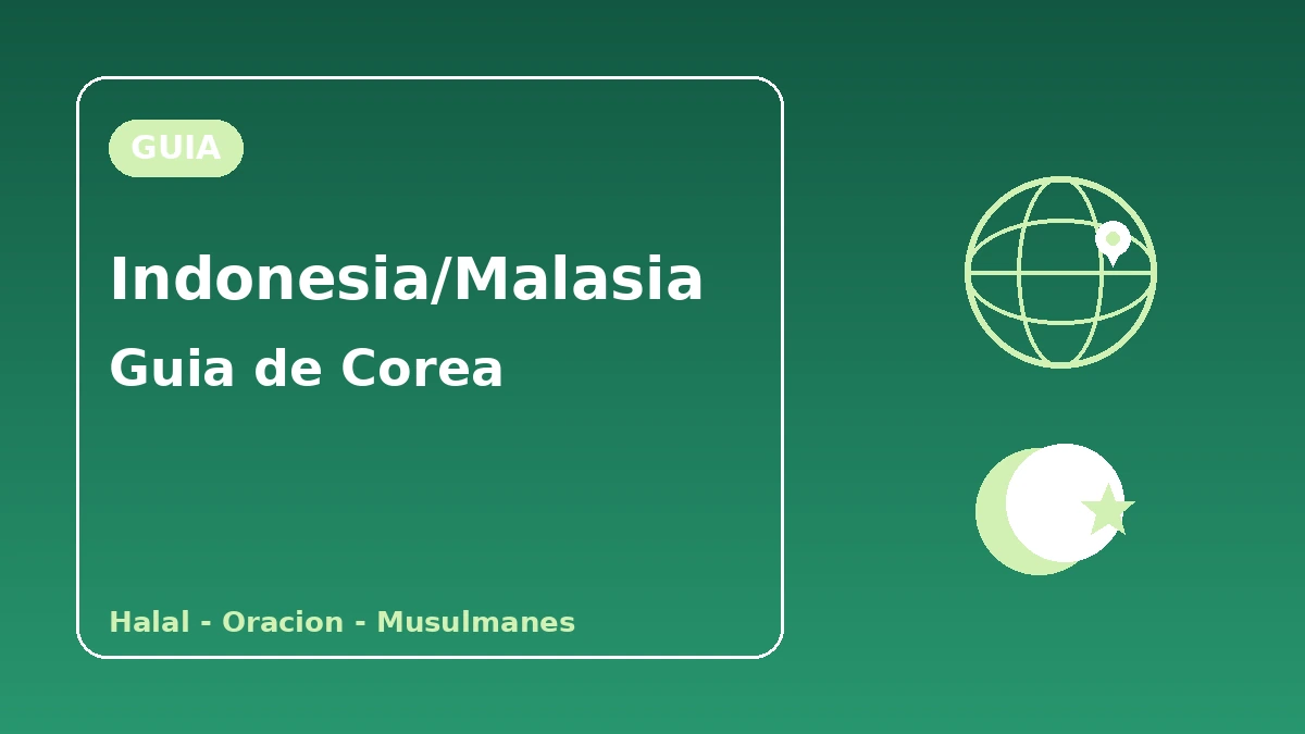 Guía de Corea para visitantes de Indonesia·Malasia — Halal·oración·conveniencia amigable con musulmanes 1