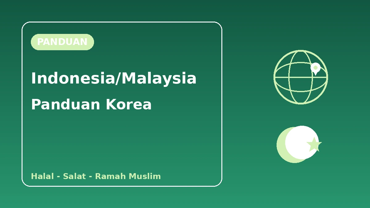 Panduan Korea untuk Pengunjung Indonesia·Malaysia — Halal·Salat·Kemudahan Ramah Muslim 1