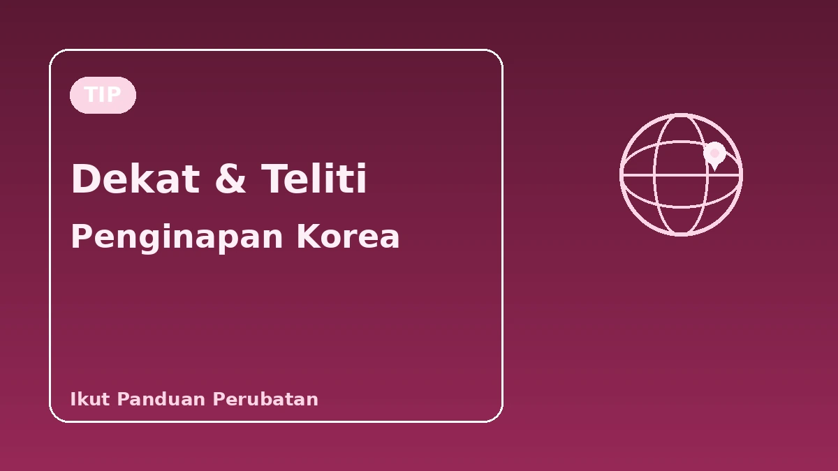 Panduan Korea untuk Pengunjung Jepun — Sokongan Bahasa Jepun·Penginapan Hujung Minggu/Sehari·Kecantikan Presisi 3