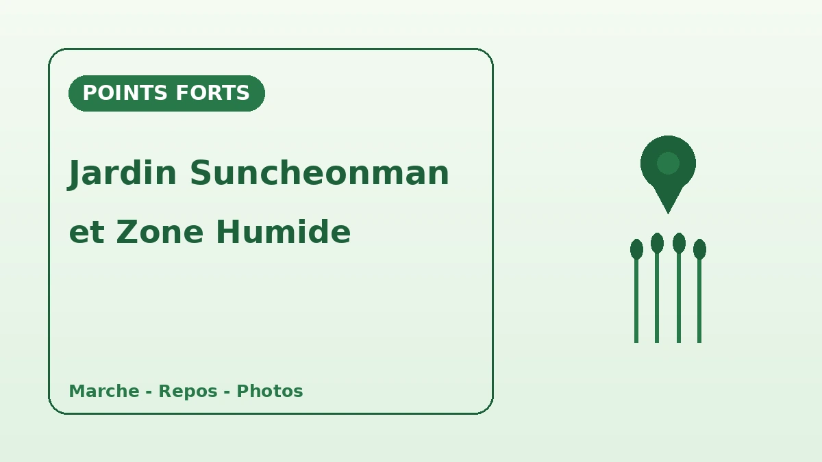 Itinéraire touristique Jardin national de Suncheonman·Zone humide de la baie de Suncheon — Une journée de détente à marcher entre jardins et roselières 2
