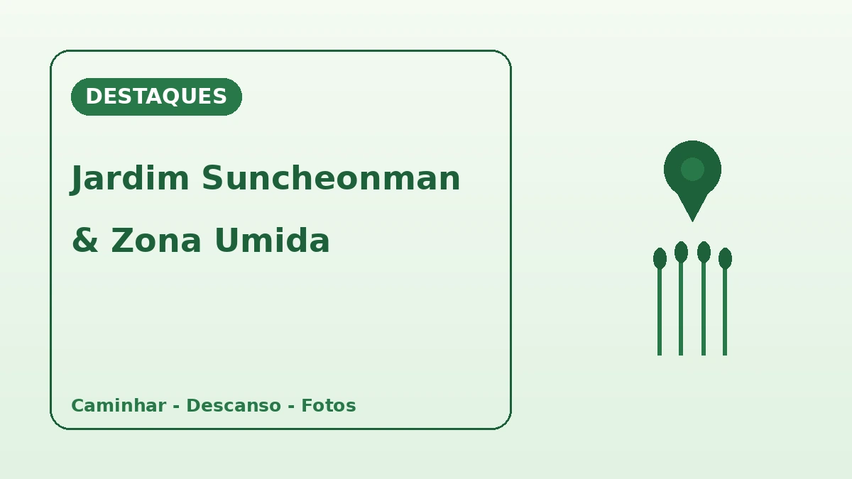 Roteiro turístico Jardim Nacional Suncheonman·Zona úmida da Baía de Suncheon — Um dia de descanso caminhando entre jardins e juncais 2
