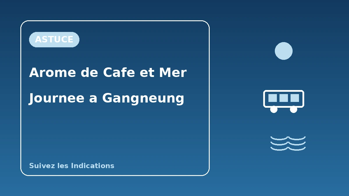 Itinéraire touristique Plage Anmok·Jeongdongjin·Ojukheon à Gangneung — Une journée d'arôme de café et de mer de l'Est 3