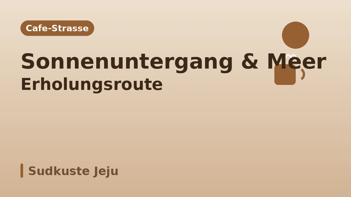 Reiseroute Seogwipo: Jungmun·Jusangjeolli·Cafe-Straße — Ein Tag mit Landschaft und Erholung im Süden von Jeju 3