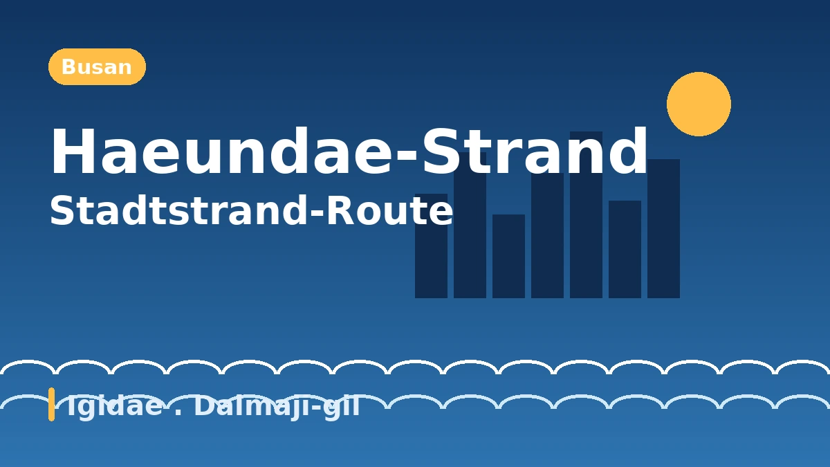 Reiseroute Busan: Haeundae·Igidae·Dalmaji-gil — Ein Tag mit Stadtstrand und Nachtansichten