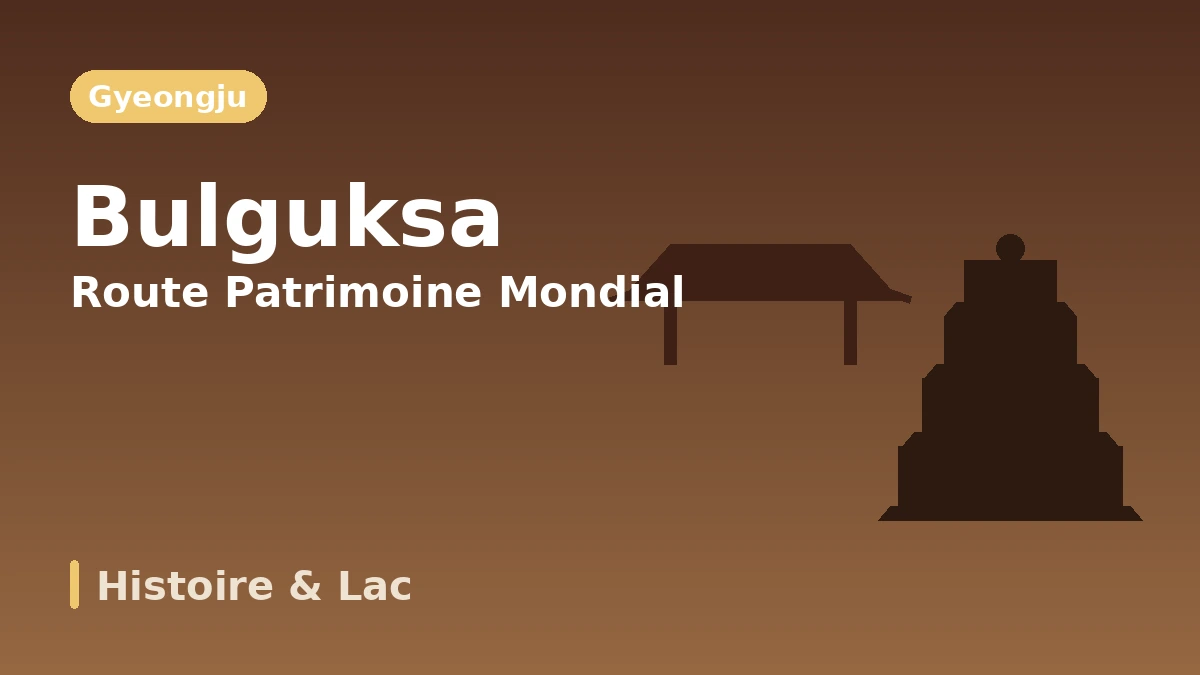Itinéraire touristique de Gyeongju : Bomun·Bulguksa·Hwangnidan-gil — Une journée d'histoire millénaire et de complexe au bord du lac