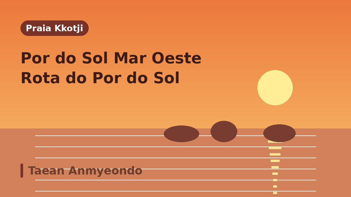 Roteiro turístico de Taean, ilha Anmyeondo: praia Kkotji·arboreto·resort — Um dia de pôr do sol do Mar do Oeste e descanso