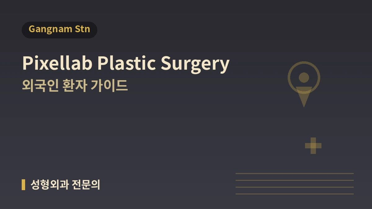 서울 픽셀랩성형외과 외국인 환자 가이드 — 성형외과 전문의·리프팅·필러·예약 방법 1