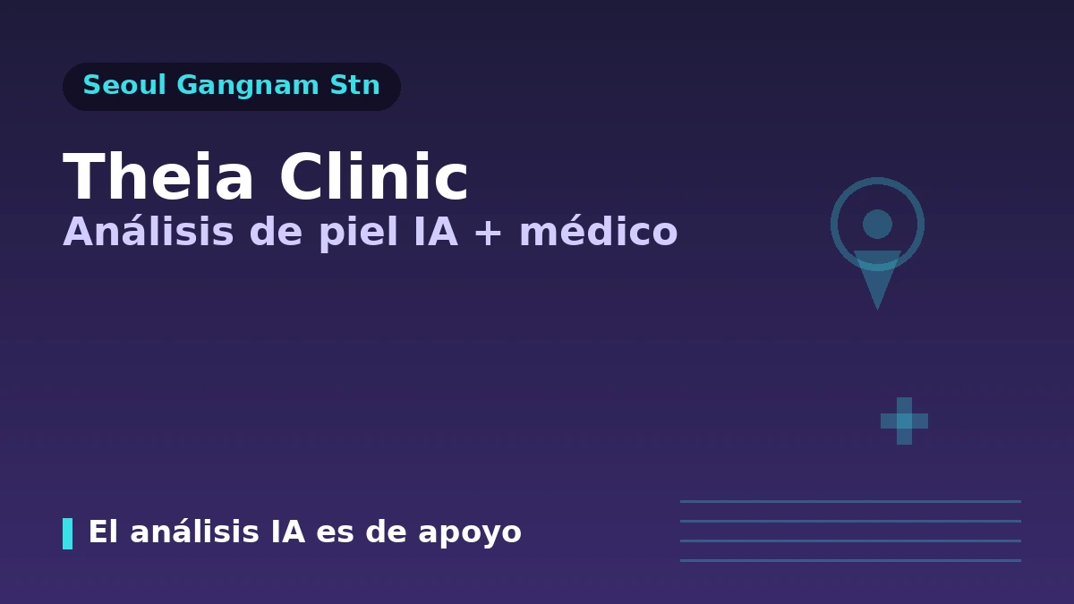 Guía de visita a la Clínica Theia cerca de la estación de Gangnam, Seúl — Análisis de piel con IA·Personal médico·Lifting y reserva para pacientes extranjeros 1