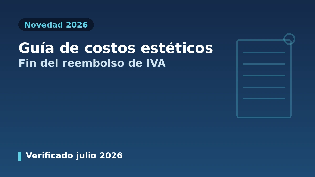 Guía de costos de medicina estética en Corea 2026 — Fin del reembolso del IVA para extranjeros·Información de costo real 1