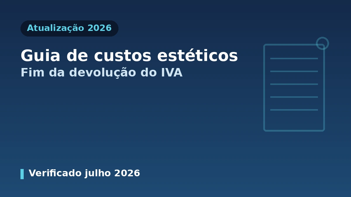 Guia de custos de medicina estética na Coreia 2026 — Fim da devolução do IVA para estrangeiros·Informação de custo real 1