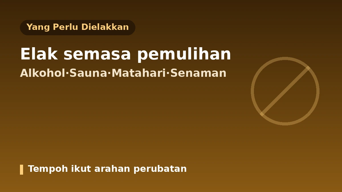 Panduan Praktikal Pengurusan Pemulihan Selepas Prosedur Perubatan Estetik — Downtime·Penjagaan Selepas·Tanda Amaran 2