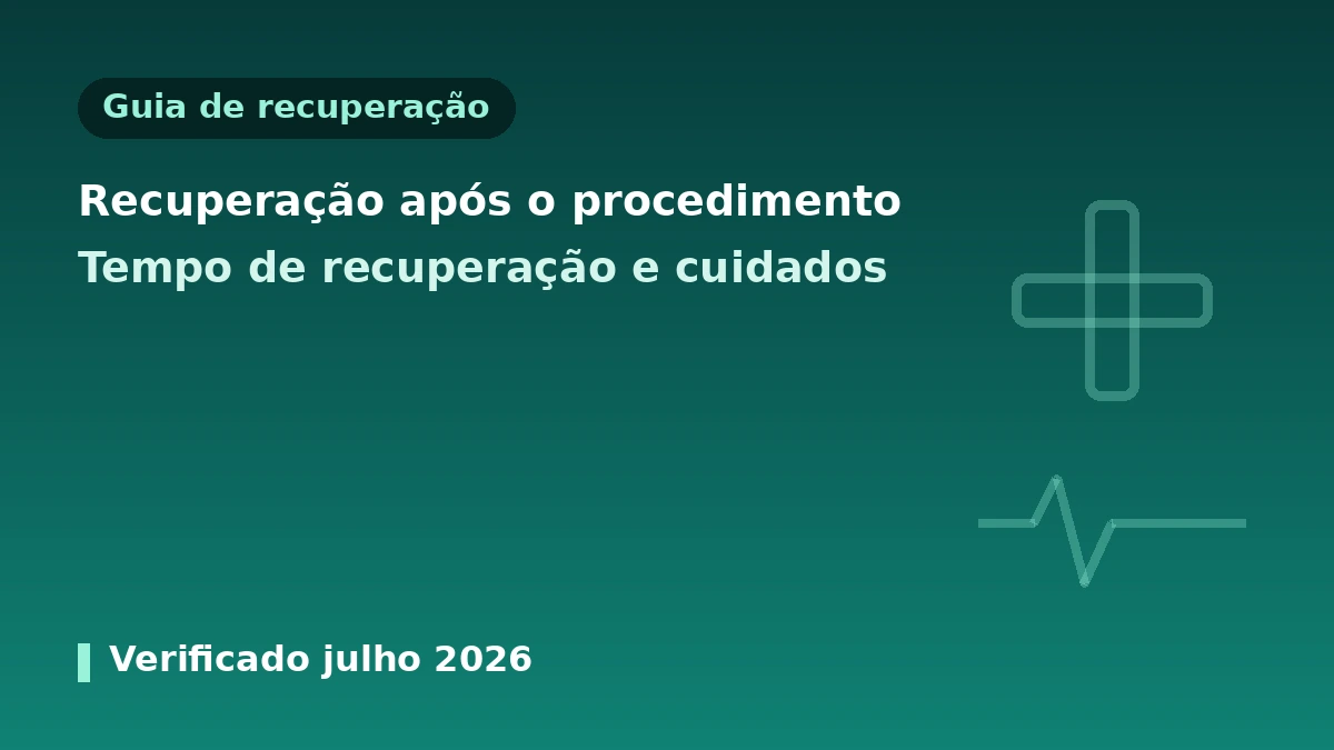 Guia prático de gestão da recuperação após procedimentos de medicina estética — tempo de recuperação·cuidados posteriores·sinais de alerta 1