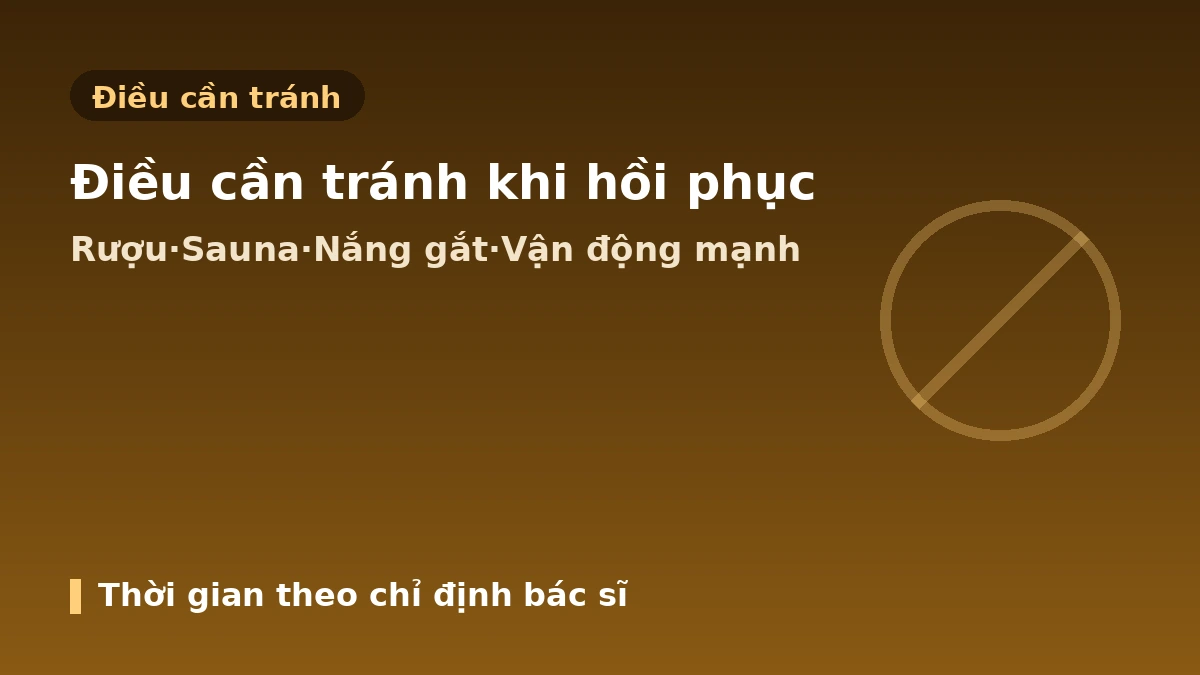 Hướng dẫn thực chiến quản lý hồi phục sau thủ thuật y tế thẩm mỹ — Thời gian nghỉ dưỡng·Chăm sóc sau·Dấu hiệu cảnh báo 2