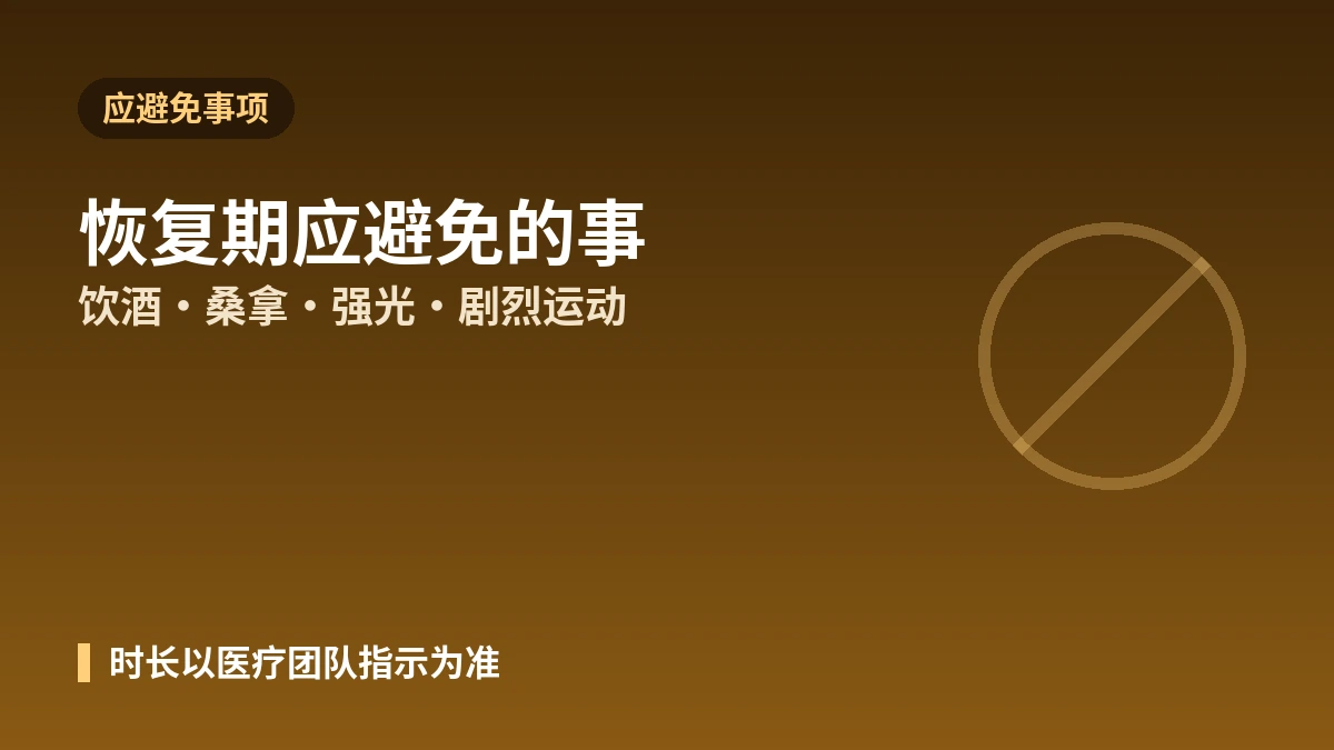 美容医疗项目后恢复管理实战指南 —— 恢复期·术后护理·警示信号 2