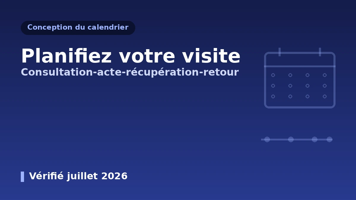 Guide de conception d'itinéraire et de parcours pour la visite de médecine esthétique — le calendrier optimal de la consultation au retour
