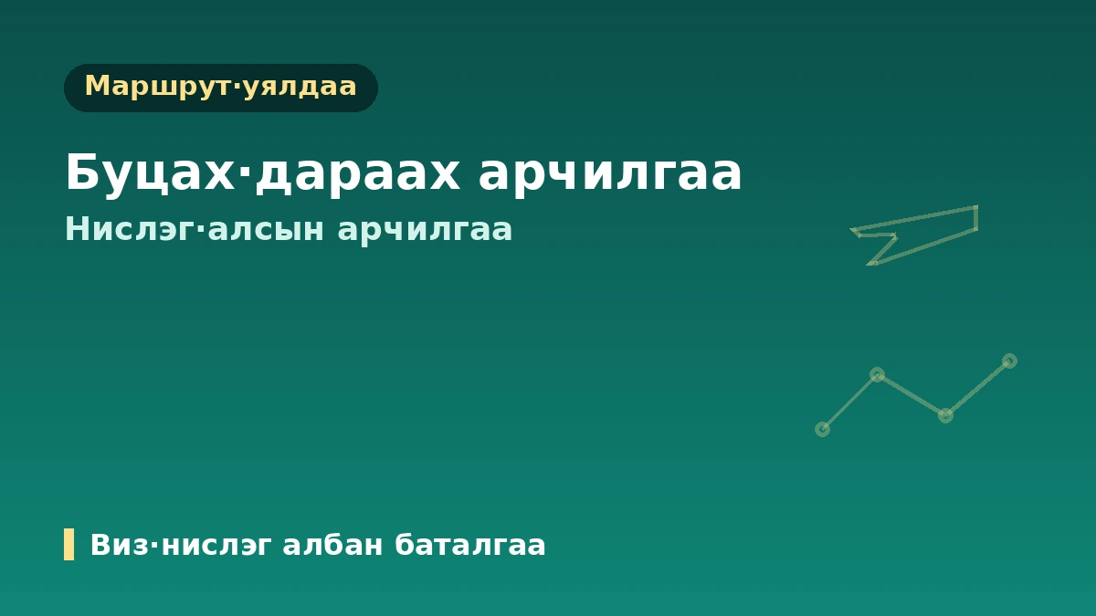 Гоо сайхны эмчилгээний айлчлалын хуваарь·маршрут төлөвлөх гарын авлага — Зөвлөгөөнөөс эх орондоо буцах хүртэлх оновчтой хуваарь 3