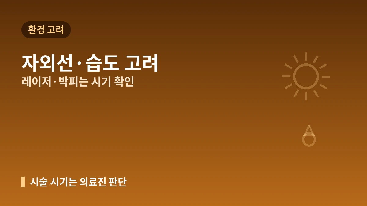 미용의료 시즌 캘린더 — 계절·월별 방문 시기 가이드 2