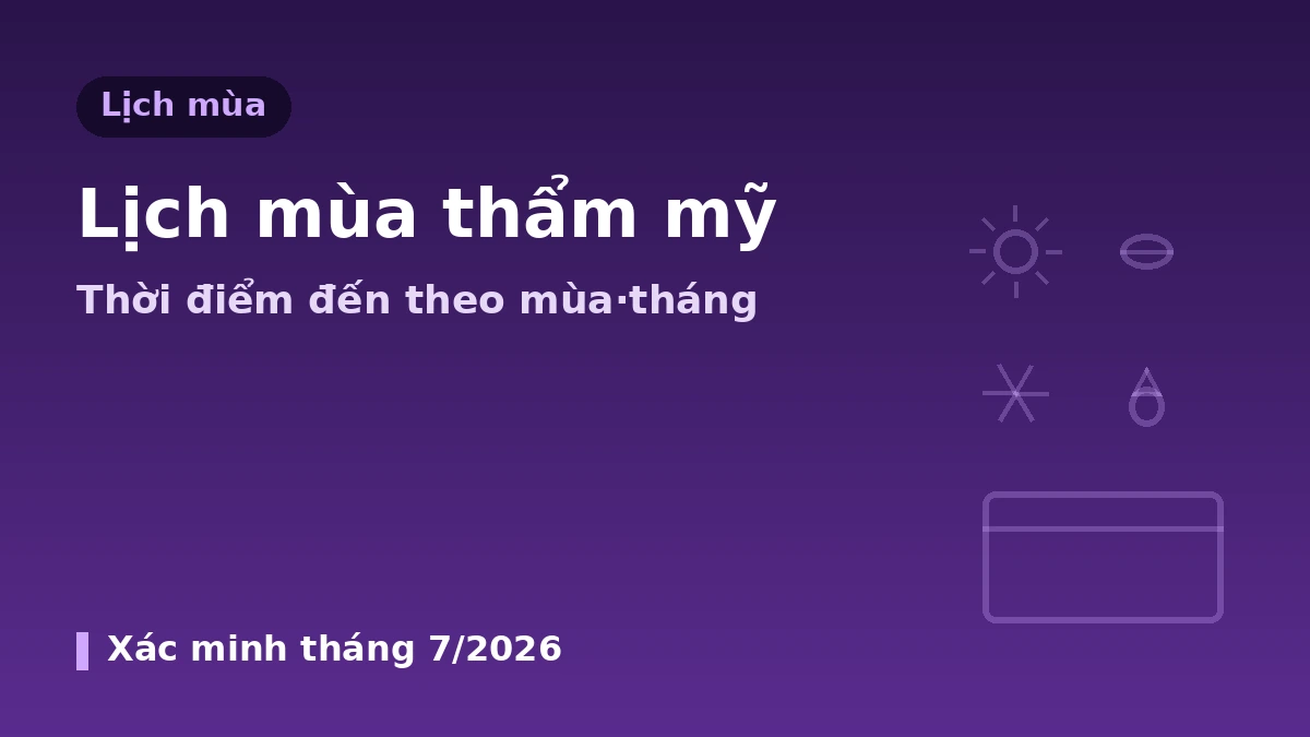 Lịch mùa của y tế thẩm mỹ — Hướng dẫn thời điểm đến thăm theo mùa·tháng 1