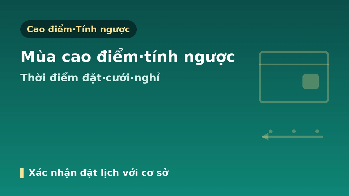 Lịch mùa của y tế thẩm mỹ — Hướng dẫn thời điểm đến thăm theo mùa·tháng 3
