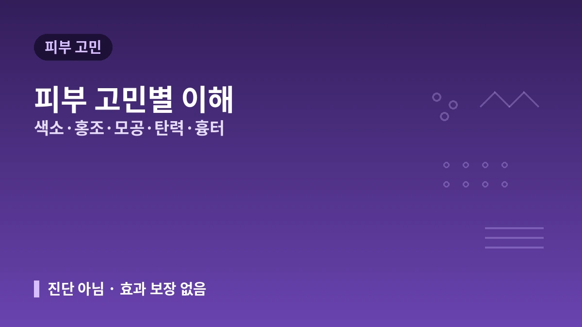 피부타입·고민별 미용의료 가이드 — 내 피부에 맞는 접근 2