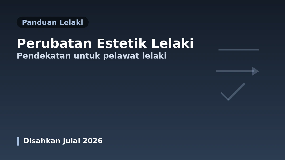 Panduan Perubatan Estetik untuk Lelaki — Pendekatan untuk Pelawat Lelaki