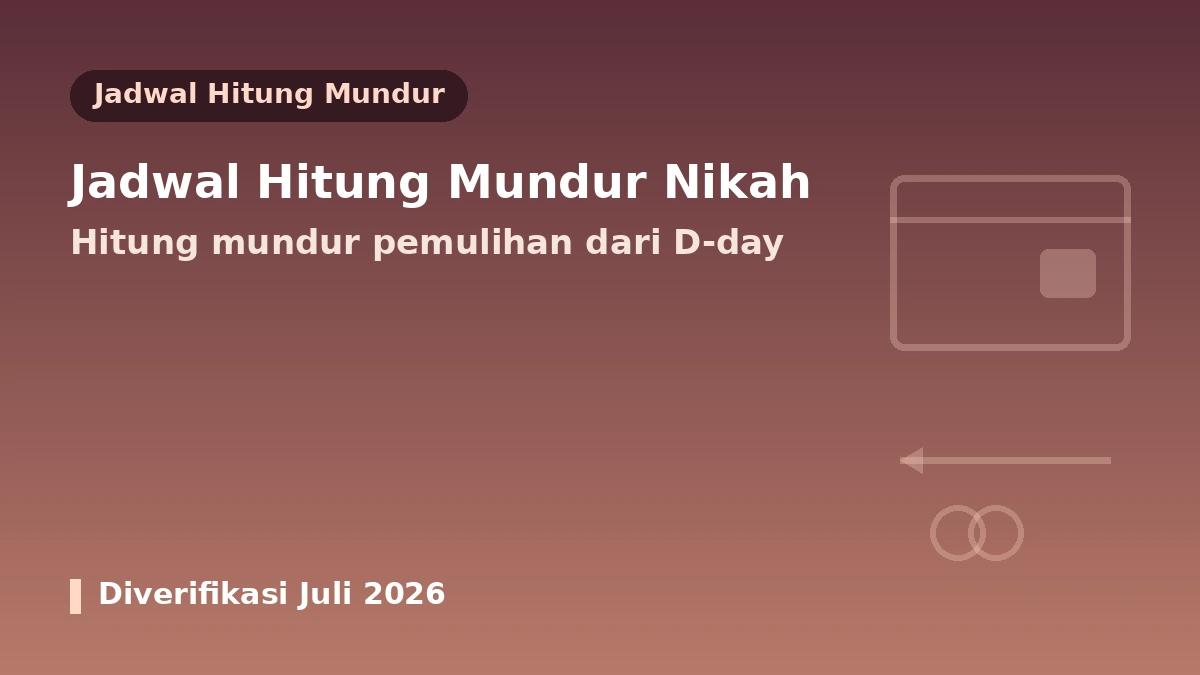Panduan Medis Estetika Persiapan Pernikahan — Jadwal Hitung Mundur dari Hari Pernikahan dan Persiapan Aman